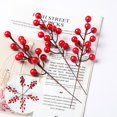 thumbnail image 1 of 20 Pcs Pics de Baies - 12 Tiges de Baies Rouges Artificielles Décorations d'Arbre de Noël 7.5 Pouces pour Arbre de Noël Décorations Maison, 1 of 4