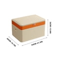 thumbnail image 3 of Latrodar Storage Bags for Clothes Double Zipper Storage Containers Travel Office Underbed Storage Solid Moving Bags Reusable for Blanket Comforters Clothing Sheet Toys 1PC, 3 of 5