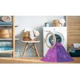 thumbnail image 2 of Ahgly Company Tapis d'Intérieur Lavable à la Machine, Carré, Transitionnel, Violet, Tapis de Zone, 8 Pieds Carré, 2 of 7
