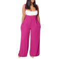 thumbnail image 2 of LSLJS Combinaison Décontractée pour Femme Sans Manches à Bretelles Spaghetti, Ample, Ajustable, Extensible, Pantalon Long, une-Pièce avec Poches, 2 of 5