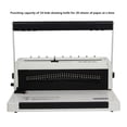 thumbnail image 4 of YS-W20A Full Draw Knife Double Wire Iron Ring Binding Machine 34 Hole A4 Punching Machine Picture Book Desk Calendar, 4 of 6