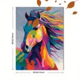 thumbnail image 3 of Qisvanset Abstract Colorful Horse Canvas Wall Art 15.75x11.81 Inches, 3 of 8