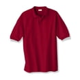 thumbnail image 2 of Hanes Cotton-Blend Men`s Jersey Polo, M, Cardinal, 2 of 2