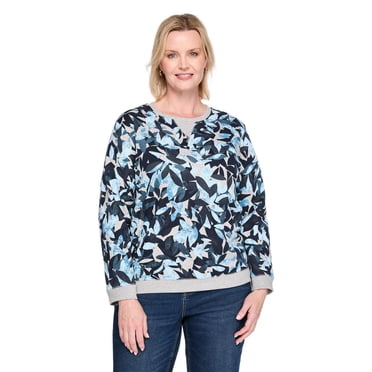 Coton ouaté à encolure ras du cou Karen Scott Plus pour femmes
