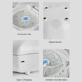 thumbnail image 3 of Haut-parleur BT Shell, Haut-Parleur BT d'Inspiration Rétro, Haut-Parleur Portable 3 en 1 à Projection 360 Degrés avec Bruit Blanc et Veilleuse Colorée pour la Maison, la Chambre et les Fêtes, 3 of 7