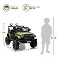 thumbnail image 4 of GloryStar 12V Kids Ride On Car Truck with Remote Control, Electric 4-Wheel Vehicle Toy for Toddlers, Battery Display, Spring Suspension, LED Lights, and Music, 4 of 7