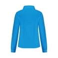 thumbnail image 4 of Besolor Button Down Shirts for Women Solid Color Long Sleeve Colared Tops Loose Office Blouses for Casual Work, 4 of 5