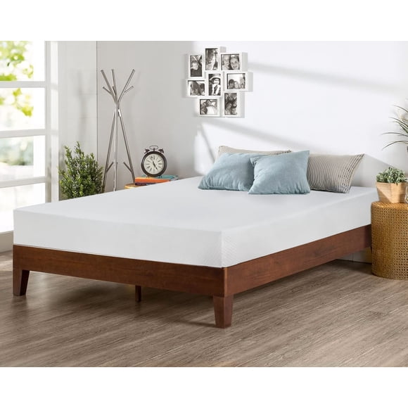 FDW Queen 6 Inch Medium-Firm Gel Memory Foam Mattress, CertiPUR-US Certified, Bed in a Box, Pressure Relief, White