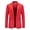 Red, variant on TIMIFIS Sky Blue Mens Suit Jacket Casual Solid Dress Jacket Daily One Button Business Blazer Formal Wedding Prom Blazer