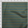 thumbnail image 3 of oneOone Polyester Lycra Fabric Leaves & Floral Block Print Sewing Fabric BTY 56 Inch Wide, 3 of 4