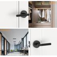 thumbnail image 2 of Poignées de Porte Mates Intérieures Moletées Intimité Poignées de Porte Levier de Porte Robuste pour Chambre Ou Salle de Bain Réversible Sans Clé pour Portes Gauche Droite AM, 2 of 6
