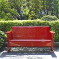 thumbnail image 4 of Crosley Furniture Bates Metal Gliding Patio Sofa in Bright Red, 4 of 7