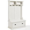 thumbnail image 1 of Crosley Furniture Seaside Wood Hall Tree in Distressed White, 1 of 10