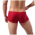 thumbnail image 4 of TIHLMK sous-Vêtements pour Hommes Tendance Mode Rayures Colorées Confortables Boxeurs Taille Basse, 4 of 7
