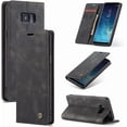 thumbnail image 1 of KOMI Wallet Case for Samsung Galaxy S8 Plus, Premium PU Leather Case Vintage Matte Wallet Flip Cover [Card Slots] [Magnetic Closure] Stand Function Folio Shockproof Full Protection Black, 1 of 5