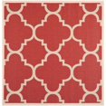 thumbnail image 1 of Safavieh Courtyard Tapis Rouge Intérieur Extérieur, Carré 5 Pieds3 Pieds, 1 of 5