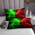 thumbnail image 3 of Erosebridal 3D Geometric Coverlet Set Twin, Lightsaber Bedding Set, Teens 2-Piece, 3 of 5