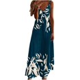 thumbnail image 2 of SMihono Robe Maxi Bohème d'Été pour Femmes Grande Taille Mode Décontractée d'Été avec Poches Sans Manches Imprimé Dentelle Col en V Robe de Plage Robe d'Été, 2 of 4