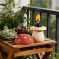 thumbnail image 4 of Décorations Extérieures pour Patio, Lampe Torche de Table en Céramique en Forme de Champignon pour Table de Jardin et de Cour Extérieure, 4 of 7