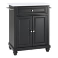 thumbnail image 1 of Pemberly Row Modern Wood Portable Kitchen Island in Matte Black, 1 of 9