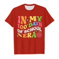 thumbnail image 4 of PMVFHDE T-Shirts Graphiques pour Filles Tee-Shirts pour Fille Coupe Ample Hauts Tendance pour Fille Manches Courtes Crop Tops pour Fille Imprimé Col Rond T-Shirt Manches Courtes pour Garçons et Filles Rouge, 12-13 Ans, 4 of 4
