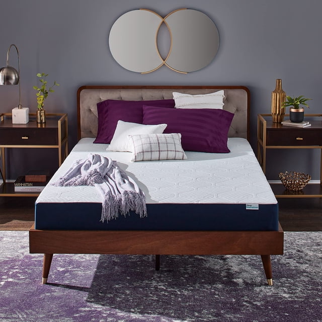 Sleep Innovations Hudson Hybrid 10 Inch Cooling Gel Memory Foam and Innerspring Mattress with Cool Touch Quilted Cover, Full Size, Bed in a Box, Medium Support