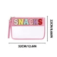 thumbnail image 3 of Snack Storage Bag | Transparent Zipper Pouch Waterproof Handheld Makeup Bag Portable Toiletry Organizer for Travel Cosmetics Snacks Toiletries Storage, 3 of 7