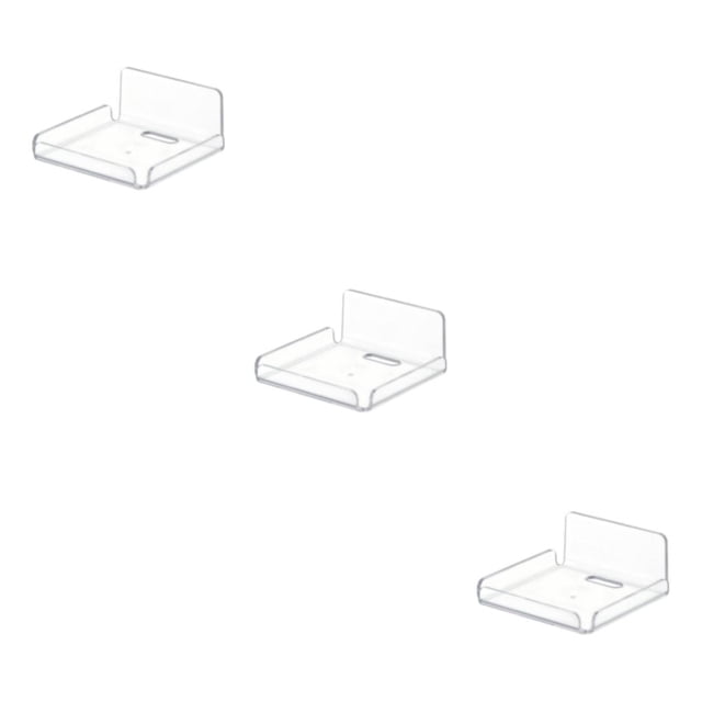 VONKY Sleek and Functional Storage Holder for Living Room Floating Shelf Stand Mount Mounted Style A 3Set