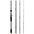 thumbnail image 4 of Portable 4-Section Spinning/Casting Fishing Rods Carbon Fiber Telescopic Fishing Pole, 4 of 8