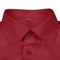 thumbnail image 5 of Dress Shirts for Men with Pocket Long Sleeve Big & Tall Tshirts Shirt Button-Down Collared Wrinkle-Free Solid Color Business Work Tops, 5 of 5