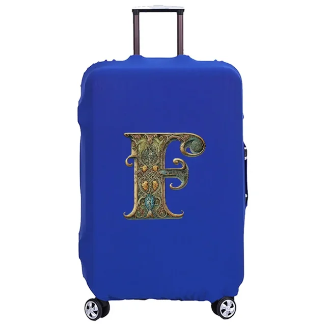 Housse de Valise Lavable Housse de Protection Étui Anti-Rayures Housse Adaptée Motif Imprimé Graphique Convient à 18-32 Pouces 8Graphic Letter F S