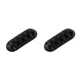 thumbnail image 4 of braveheart Silicone Cable Winder Desktop Management Clip Cable Holders Cable Organizer Good black 2Set, 4 of 6