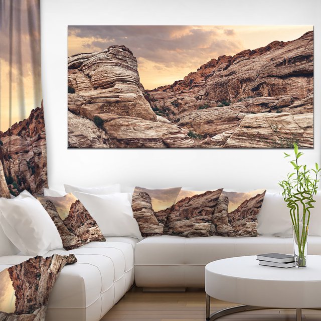 Scenic Red Rock Canyon in Nevada - Landscape Canvas Art Print