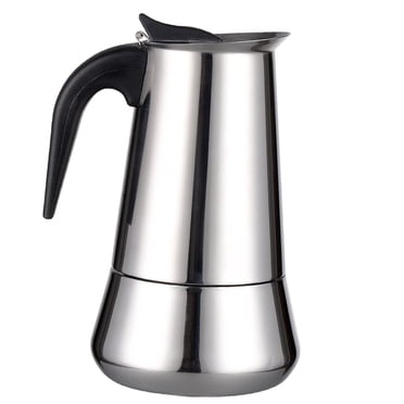 Stovetop Espresso Maker, Coffee Pot, Stainless Steel Espresso Maker Machine - 9 Cup