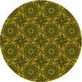 thumbnail image 1 of Ahgly Company Machine Washable Indoor Round Transitional Chocolate Brown Area Rugs, 7' Round, 1 of 7