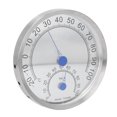 thumbnail image 3 of Round Thermometer Stainless Steel Waterproof Heat Resistant Thermometer Hygrometer for Outdoor Without Holder, 3 of 14