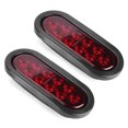 thumbnail image 1 of Side Marker Light Side Marker Lamp Truck Taillight Warning Light Led Lamp 2pcs 10LED Side Marker Light 6in Red Oval Waterproof Truck Taillight  Mounted, 1 of 8