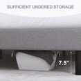 thumbnail image 3 of Full Size Bed Frame, GELBIY Platform Bed Frame Full with Fabric Upholstered Headboard, No Box Spring Needed, Light Grey, 3 of 4