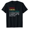 thumbnail image 1 of AALJY Bubba knows everything Father's Day gift for Brother Bubba T-Shirt, 1 of 1