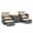 Beige, variant on Costway 5 Piece Patio Rattan Furniture with 2 Ottomans & Tempered Glass Coffee Table Black