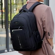 ZZkhGO Outdoor Travel Backpack Computer Bag Large Capacity, Nylon Fashion Backpack With Laptop Compartment, Water-resistant Rucksack For Hiking Commuting