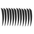 thumbnail image 4 of kurtrusly 12 Pieces Archery Hunting Arrow Feather Fletching Right Wing Fletches 4 inch Black, 4 of 9