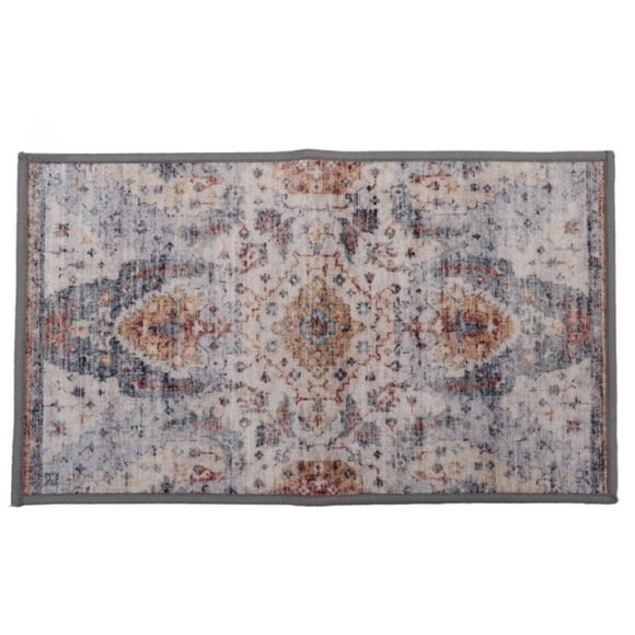 Tapis d'intérieur imprimé persan Vienna de Home Décor Inc. en nylon – 45,7 x 76,2 cm, envers antidérapant