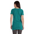 thumbnail image 4 of Inkmeso Long Length Notch Neck Top For Women Basic Cotton Tee Shirt w/ Pocket Patch Legging Top, 4 of 7