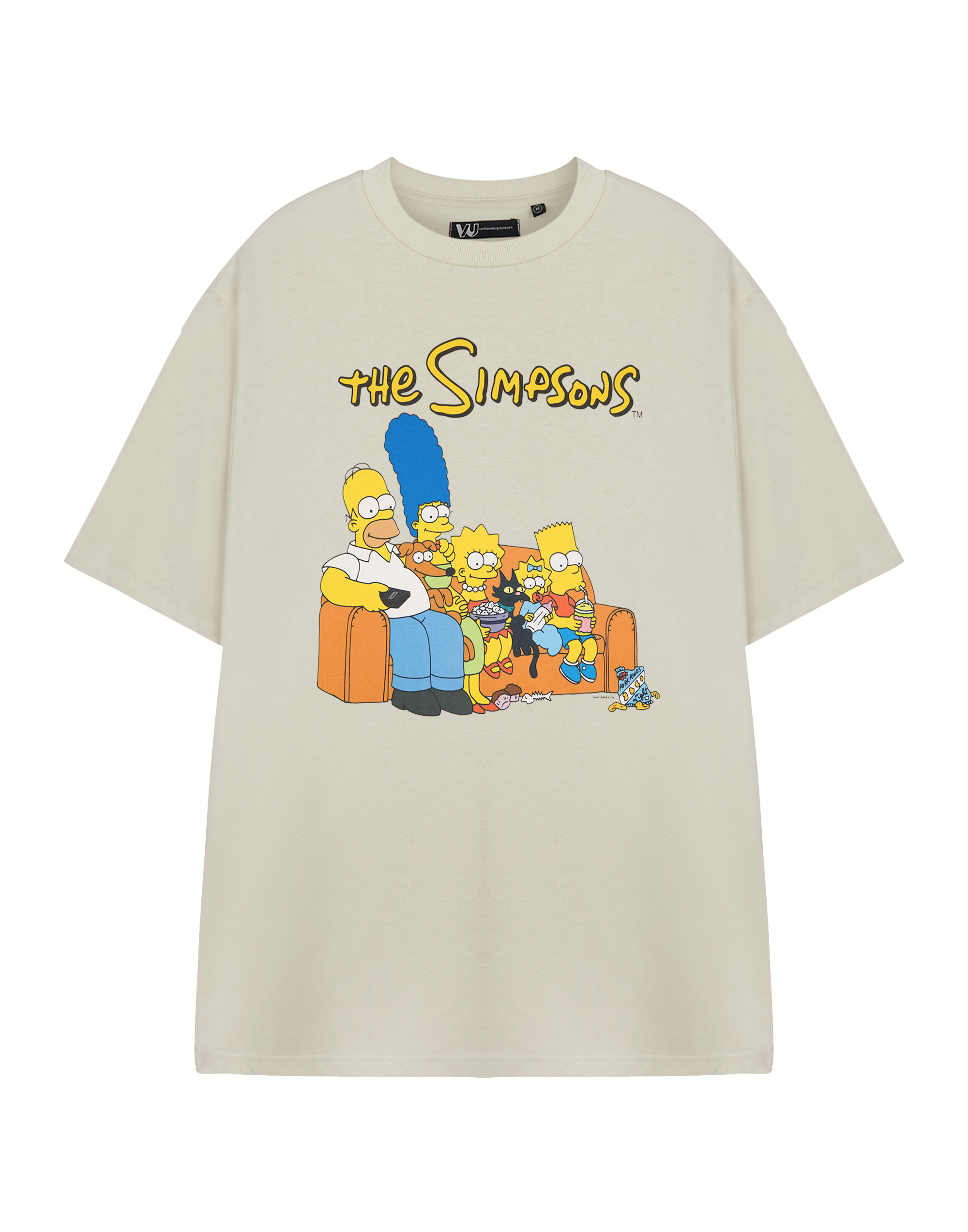 The Simpsons Mens Beige Short Sleeved T-Shirt