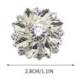 thumbnail image 2 of Boovnll Room Decor, Floral Rhinestone Glass Button DIY Hand Decorated Button Shirt with Diamond, Home Decor, Bedroom Decor, Living Room Decor, 2 of 5