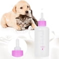 thumbnail image 3 of Ensemble de 6 Pcs Biberon d'Alimentation pour Chiot et Chaton 60 ml, Petit Chien Chat, Lait, Trousse de Soins Infirmiers (Rose), 3 of 10