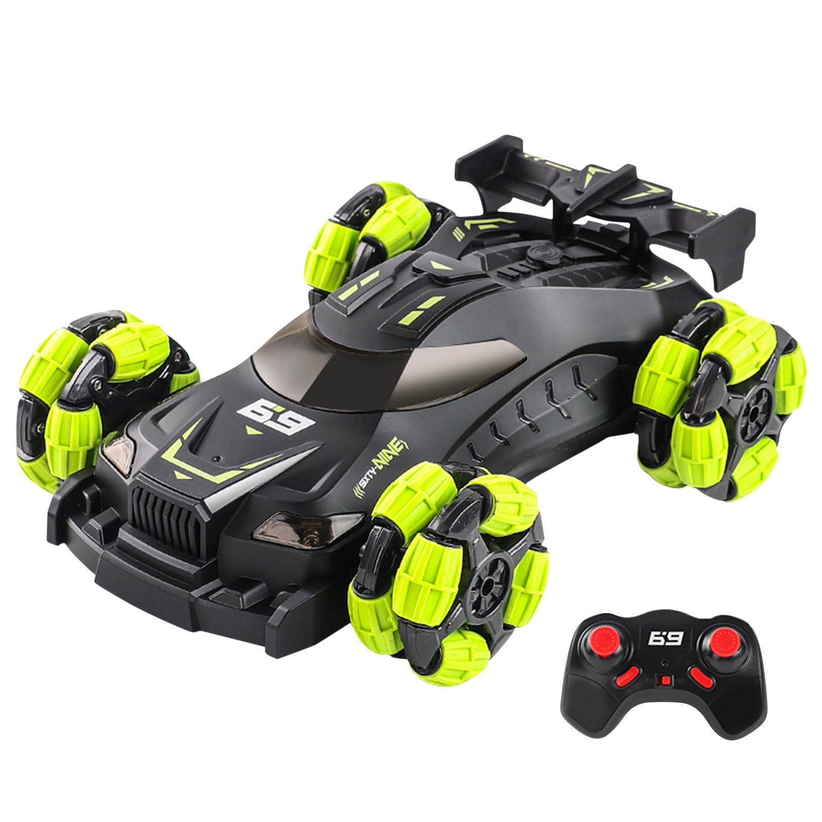 4WD Drifting Stunt RC Car with Light Music Mist Spray, 360 Degree Rotation Racing Car with 2.4Ghz Remote Control, Remote Control Cars for Gift with Rechargeable Battery