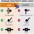 thumbnail image 3 of Matte Passage Door Levers Square Hall Closet Door Handles Heavy Duty Interior NonLocking Lever Sets Reversible for Right/Left Handed Door, 3 of 8