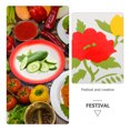 thumbnail image 2 of 2Pcs Enamel Plates Salad Pasta Bowls Enamelware Dinner Plates Food Snacks Tray, 2 of 8